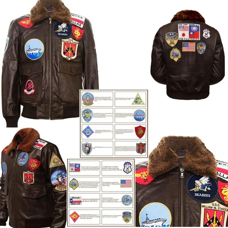 Handmade Top Gun Cockpit Pilot Flight Bomber Cow Leather Jacket | B3 Pilot WW2 Brown & Black Aviator Biker Jacket 