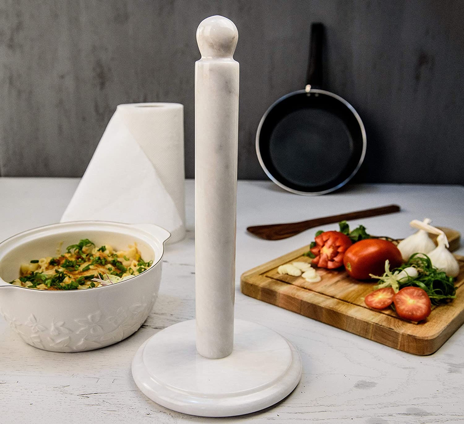 Marble Paper Towel Holder Handmade Marble Kitchen Towels Rack Etsy