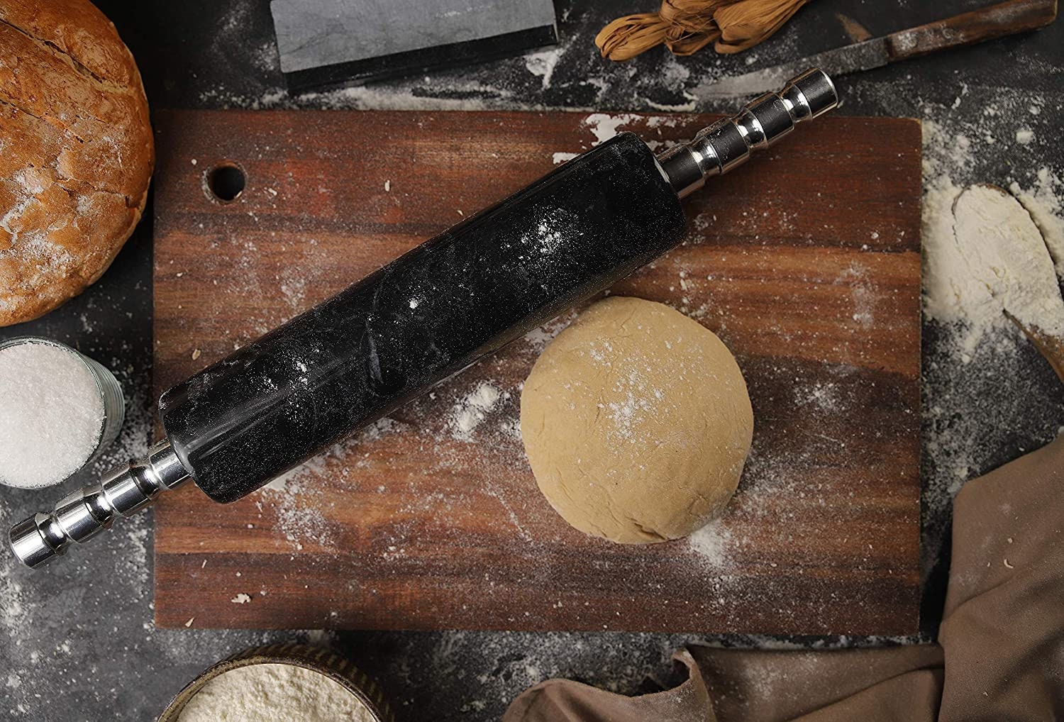 Handmade Marble Rolling Pins 18 Inches for Baking with Holder Etsy