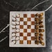 Handmade Marble Chess Set Indoor Adult Chess Game Marble Chess Board Handcraft 16' x 16' And 12' x 12'Premium Top Quality Chess