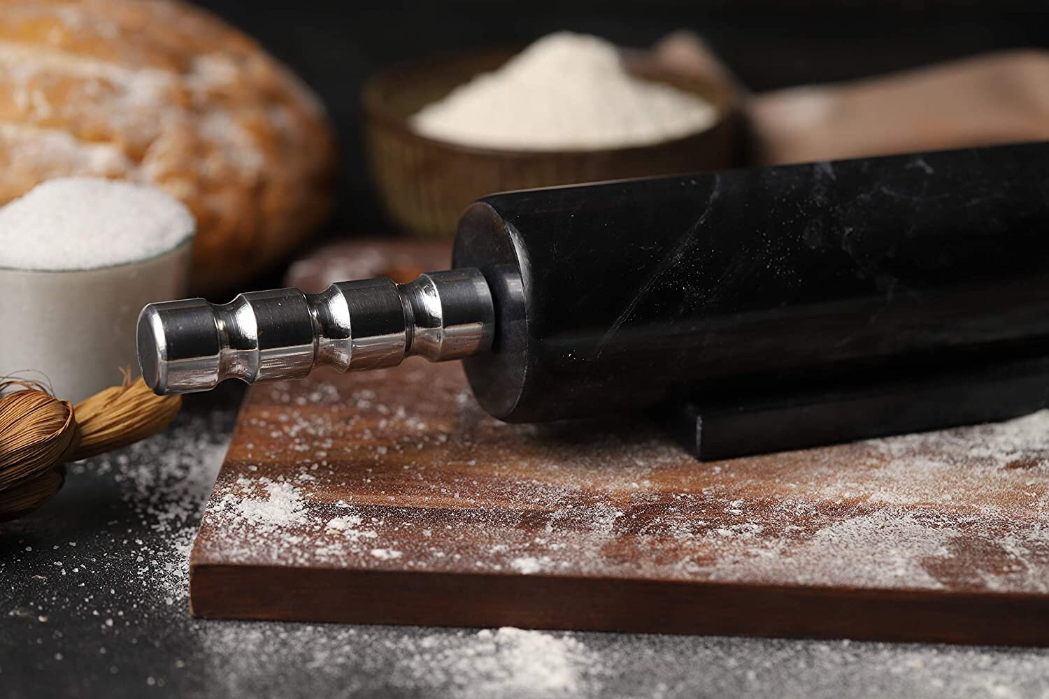 Handmade Marble Rolling Pins 18 Inches for Baking with Holder Etsy