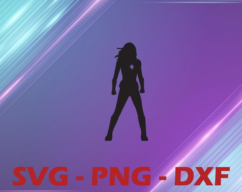 Download Captain Marvel svg dxf png Captain Marvel silhouette svg ...