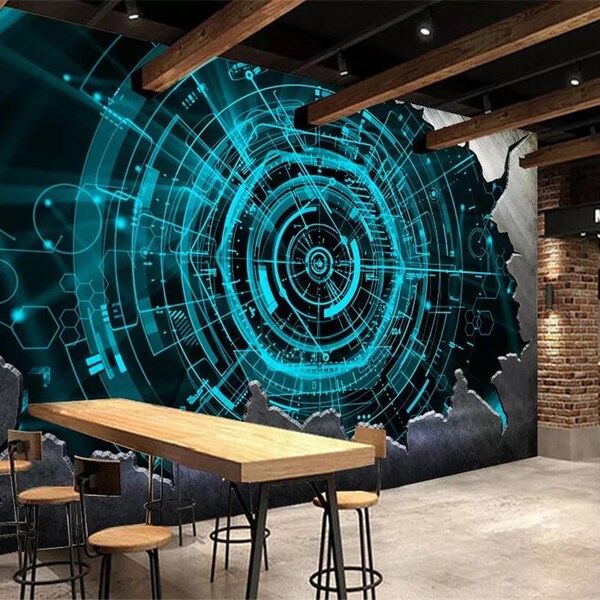 Galaxy Wall Mural Etsy UK