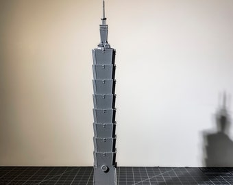 Taipei 101 - Taïwan - Imprimé en 3D sur PLA