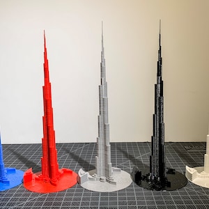 Burj Khalifa - Dubai - 3D Printed on PLA