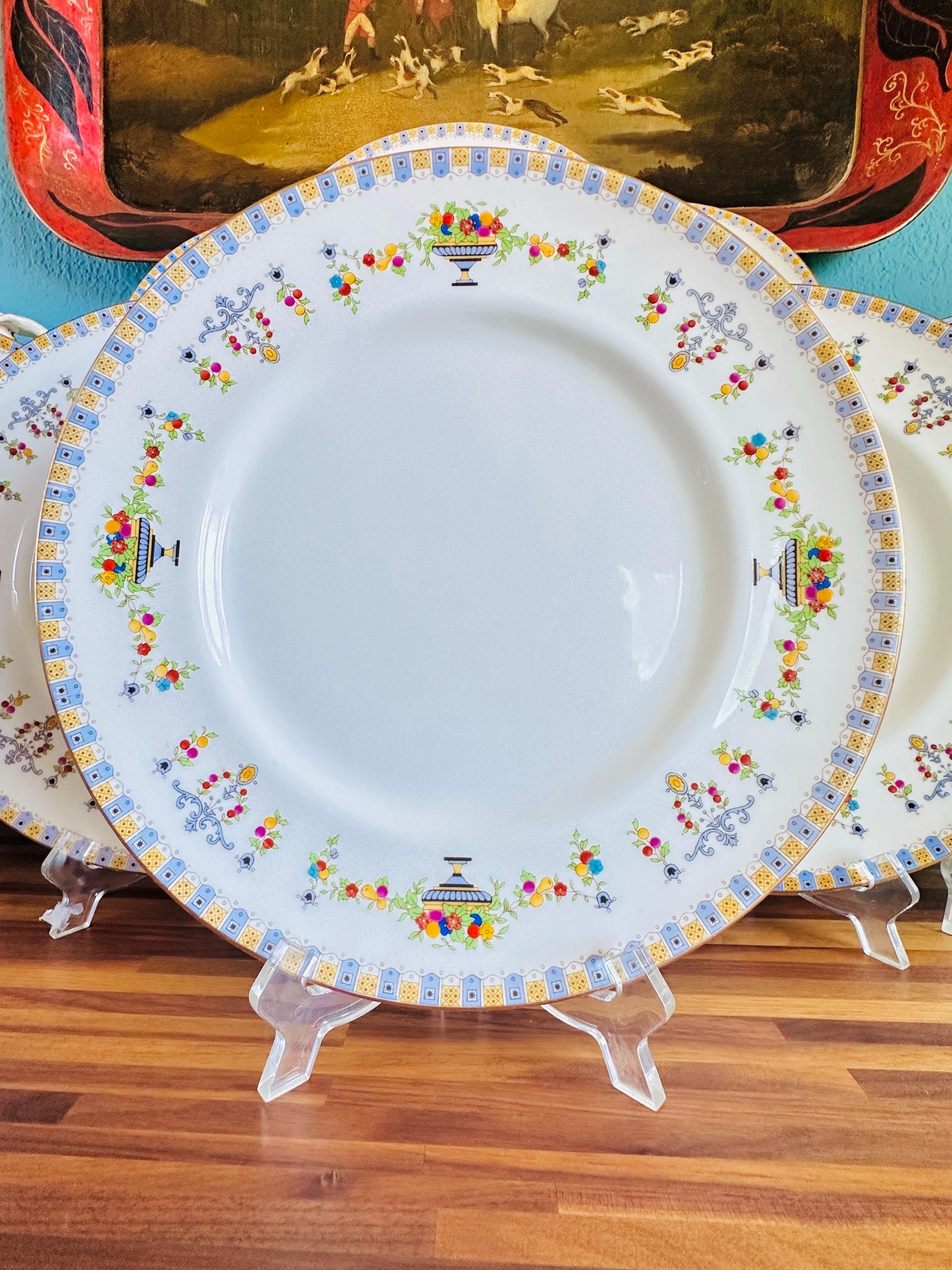 ロイヤルドルトン ハンドホーロー 10 1/2インチ ディナープレート 8枚