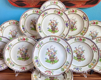 Rare Antique 1880s Copeland Late Spode “dragon Urn” Dinner Plate
