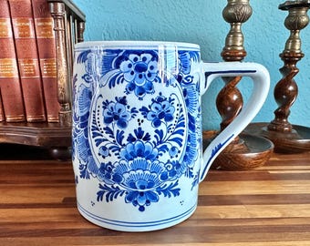 KONINKLIJKE PORCELEYNE FLES 花柄陶磁器 Royal Delft De Porceleyne Fles, 12oz, Creamer Jug Vase
