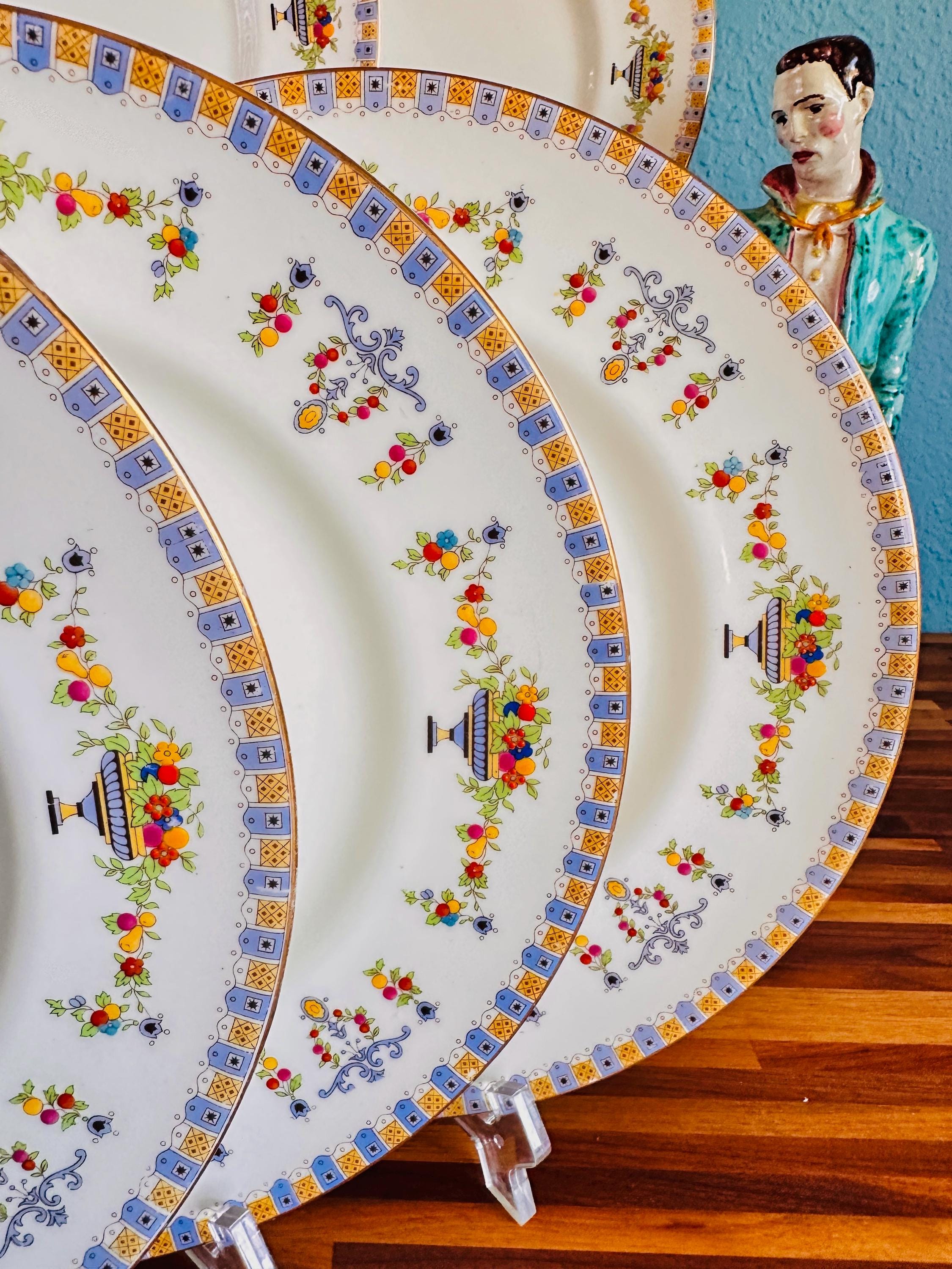 ロイヤルドルトン ハンドホーロー 10 1/2インチ ディナープレート 8枚