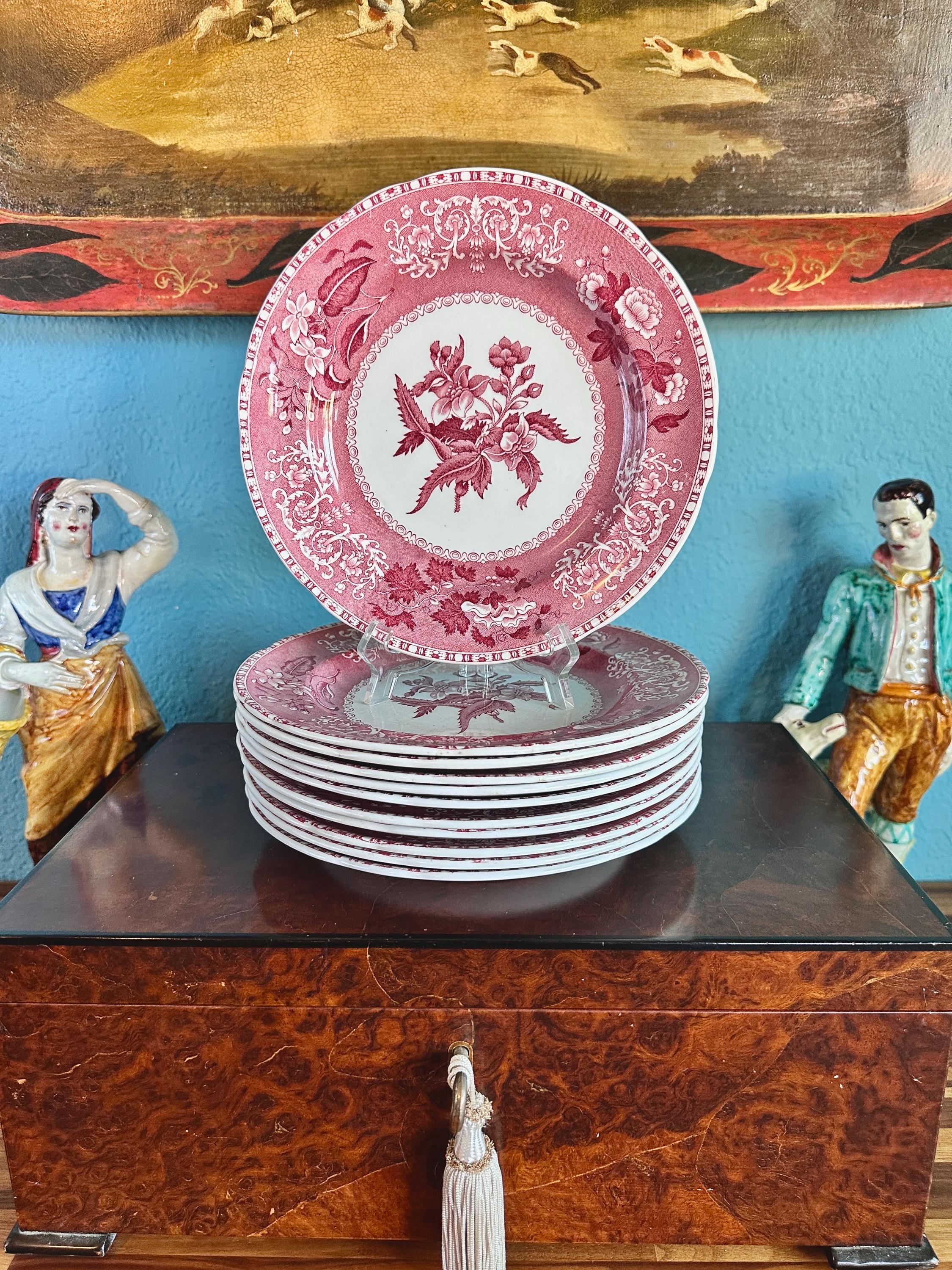 スポードSpode☆美品☆レッド『カミラ』プレート19cm