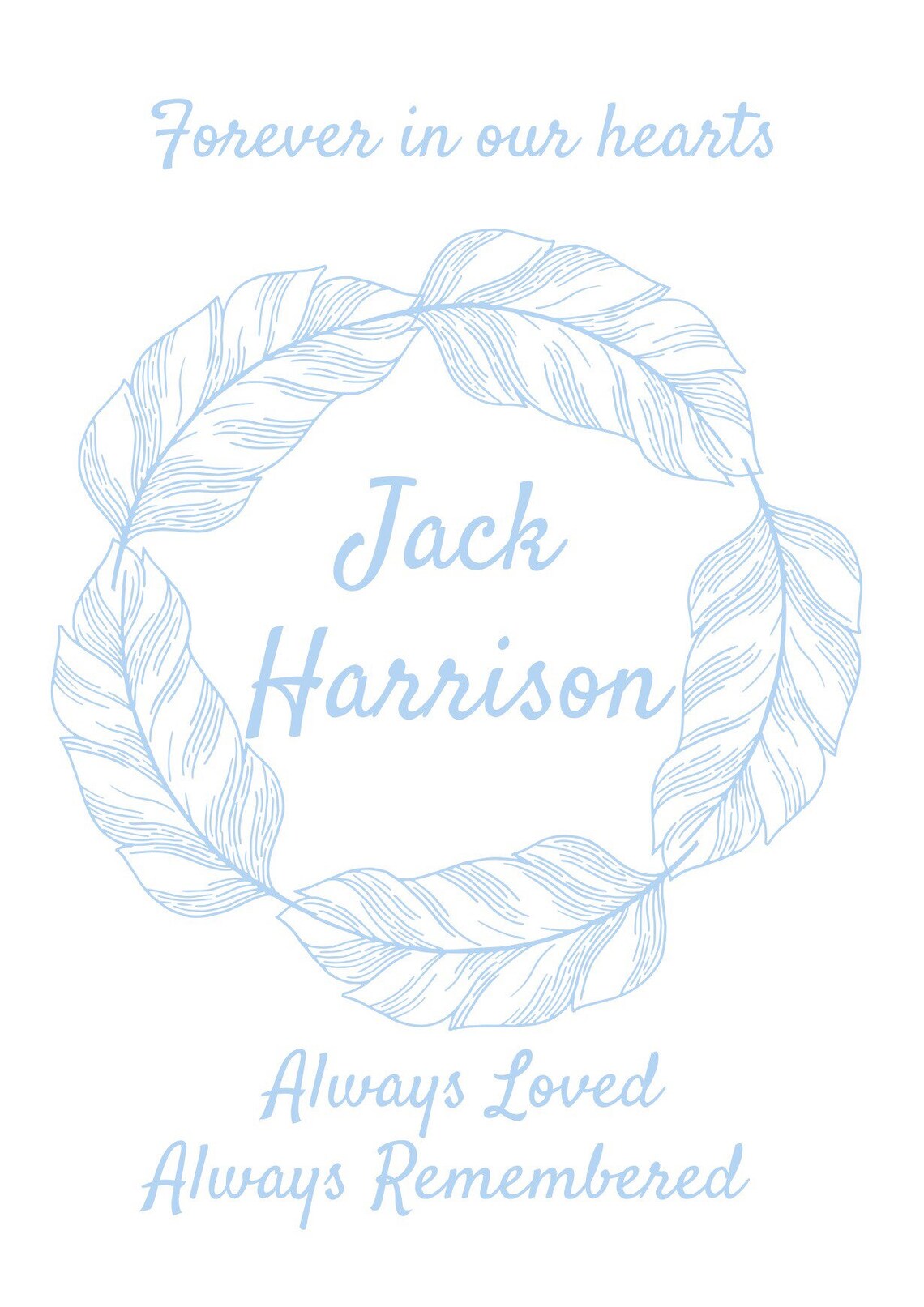 Memorial Print Fully customisable | Etsy
