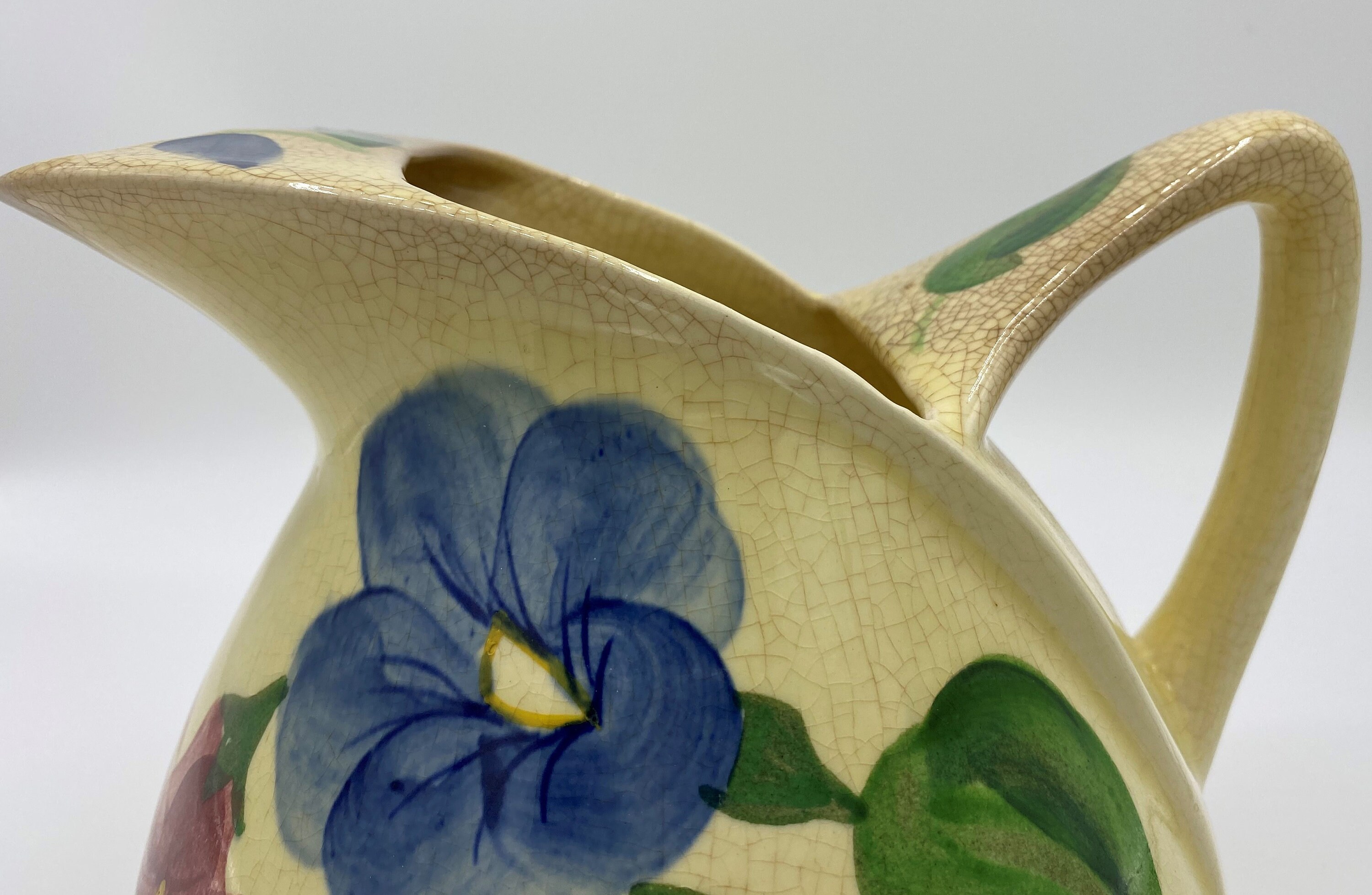 Vintage 1940's Hand Painted Pottery Guild of America Pitcher Etsy