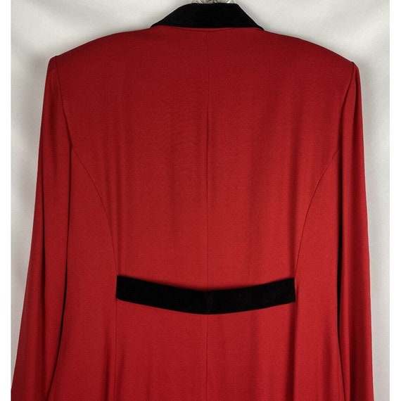 Vintage Lois Snyder Dani Max Red Dress Sz 10 Jack… - image 8