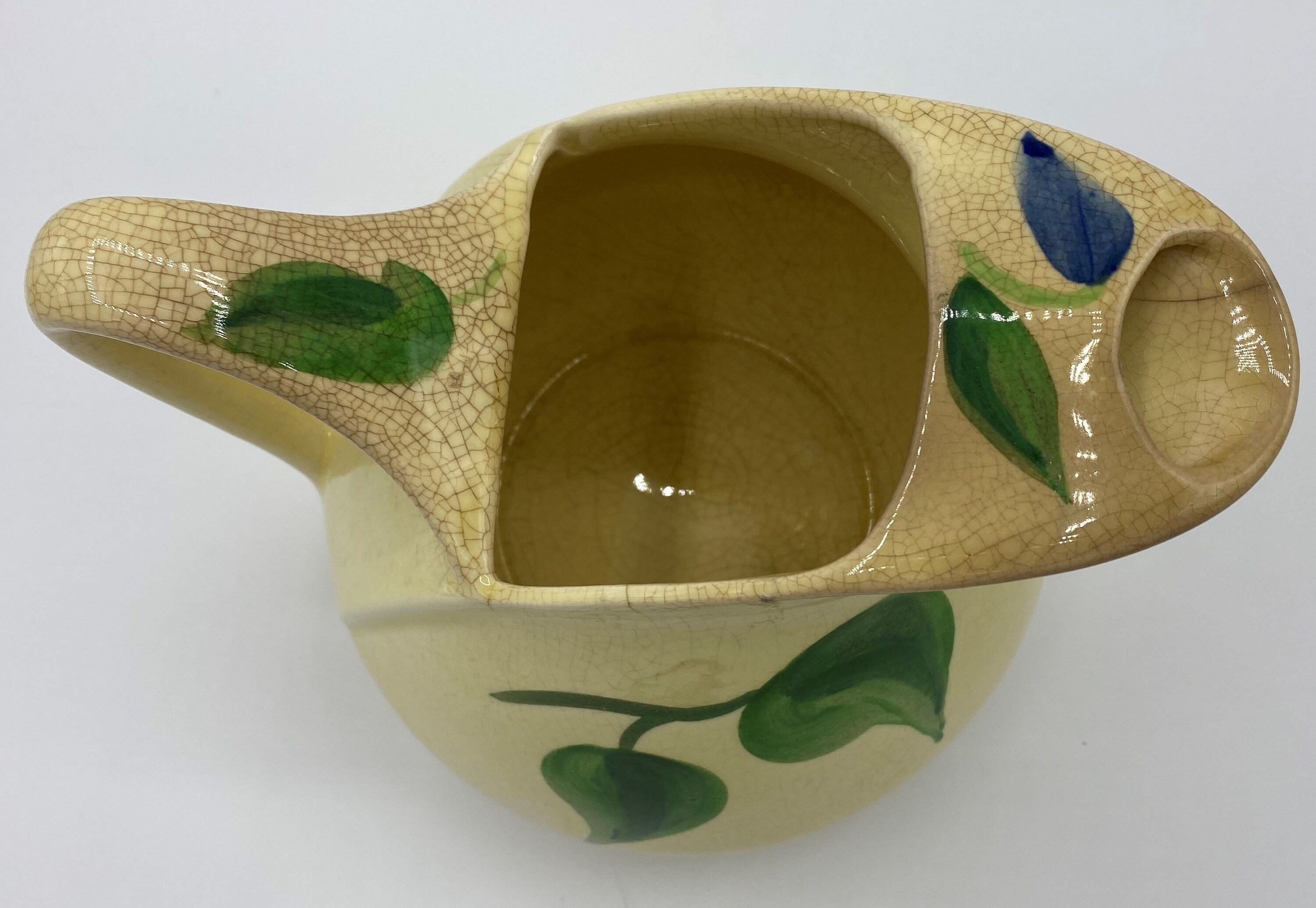 Vintage 1940's Hand Painted Pottery Guild of America Pitcher Etsy