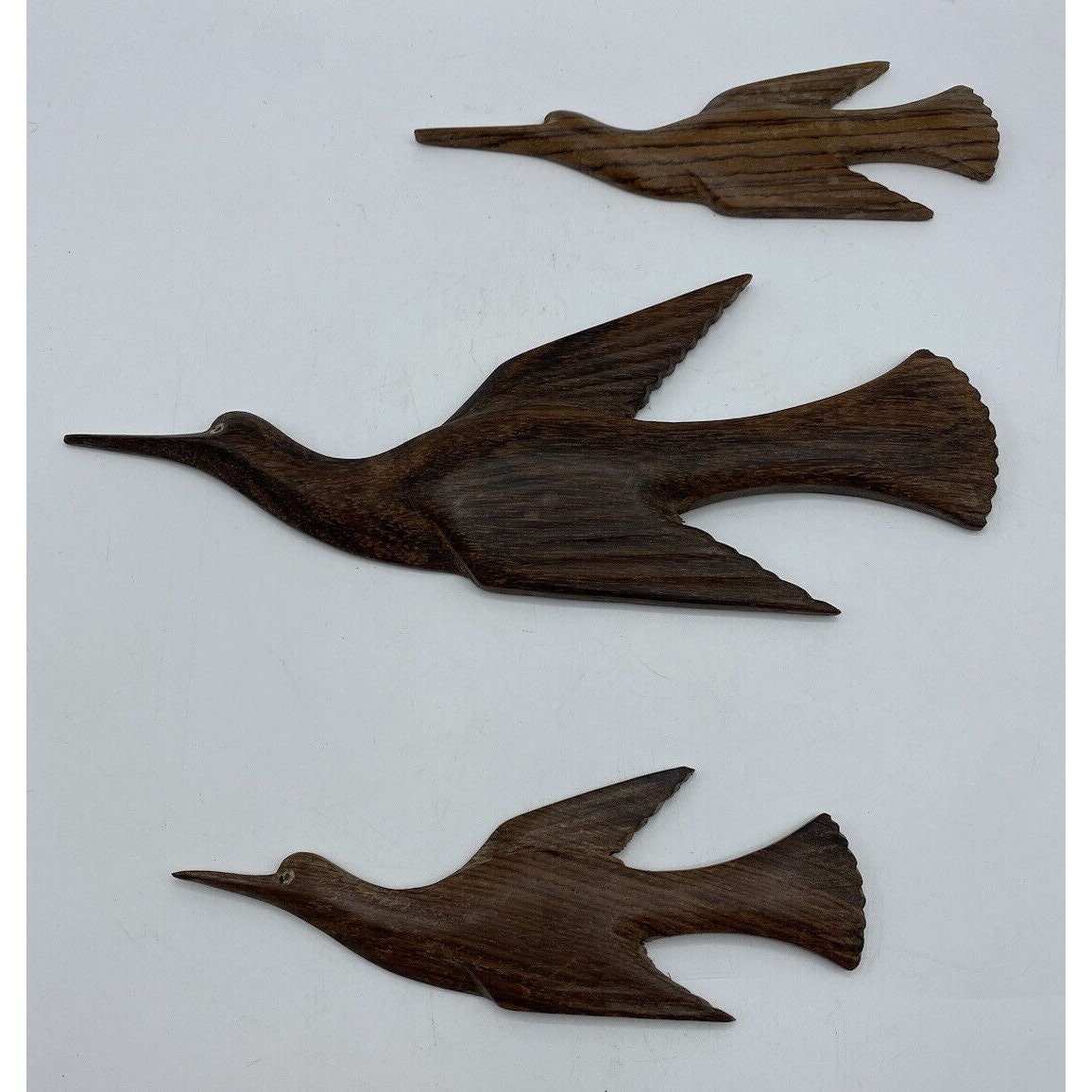 Vintage Flying Birds Wood Wall Decor Set of 3 Different Sizes Etsy