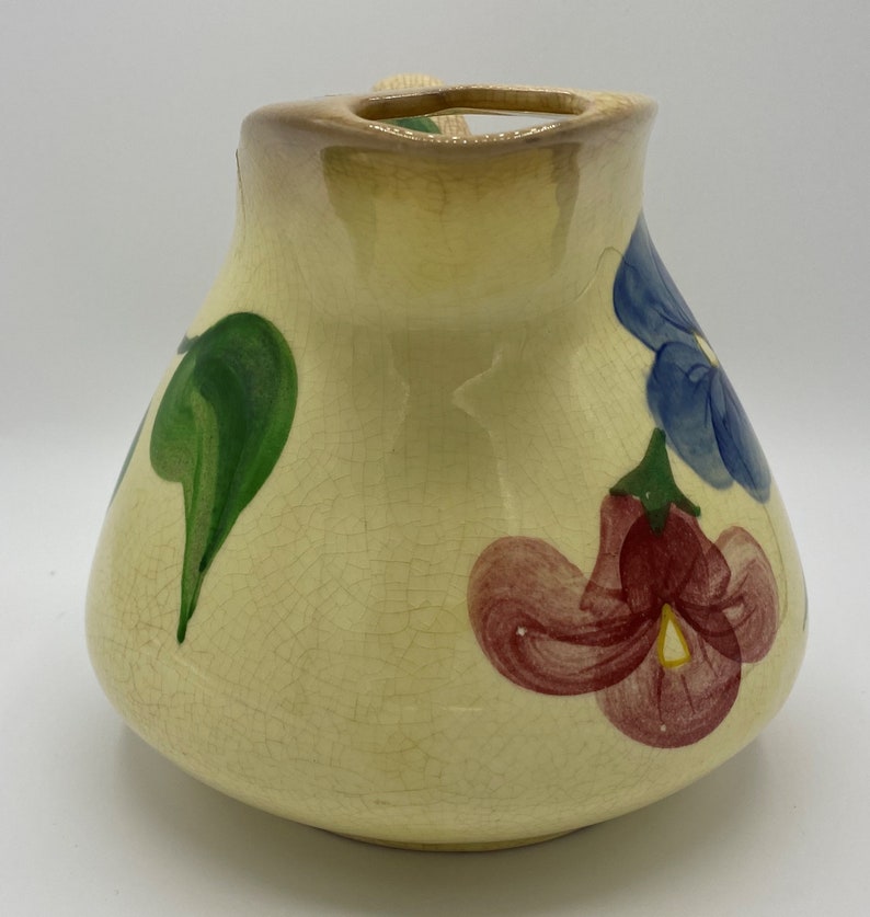 Vintage 1940's Hand Painted Pottery Guild of America Pitcher Etsy