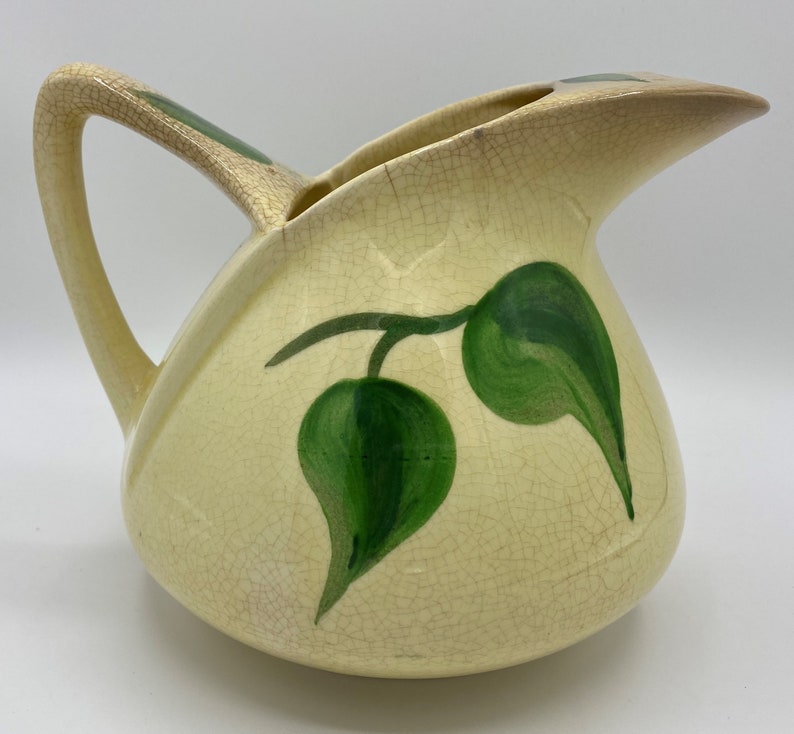 Vintage 1940's Hand Painted Pottery Guild of America Pitcher Etsy