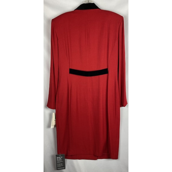 Vintage Lois Snyder Dani Max Red Dress Sz 10 Jack… - image 7