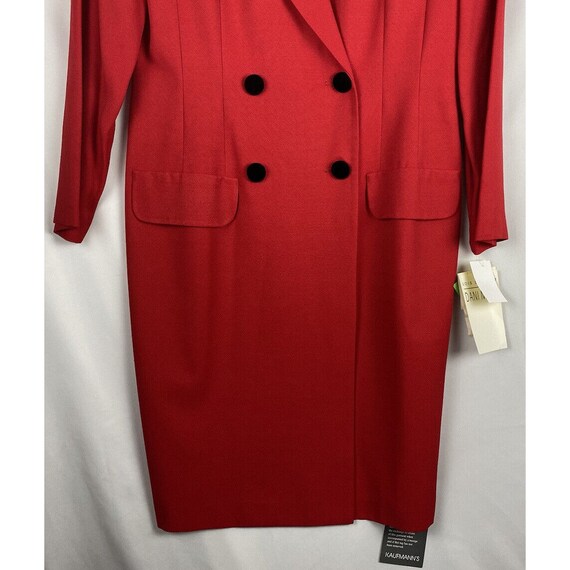 Vintage Lois Snyder Dani Max Red Dress Sz 10 Jack… - image 3