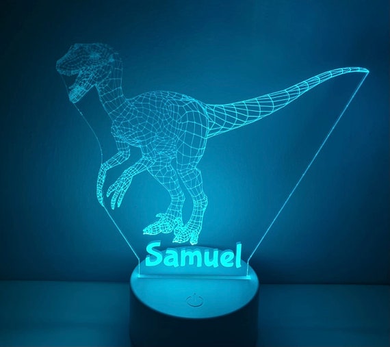 Personalised dinosaur light deals