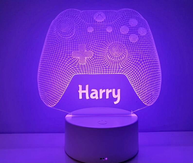 Personalised Led Xbox Controller Gaming Light Illusion Lamp Etsy UK