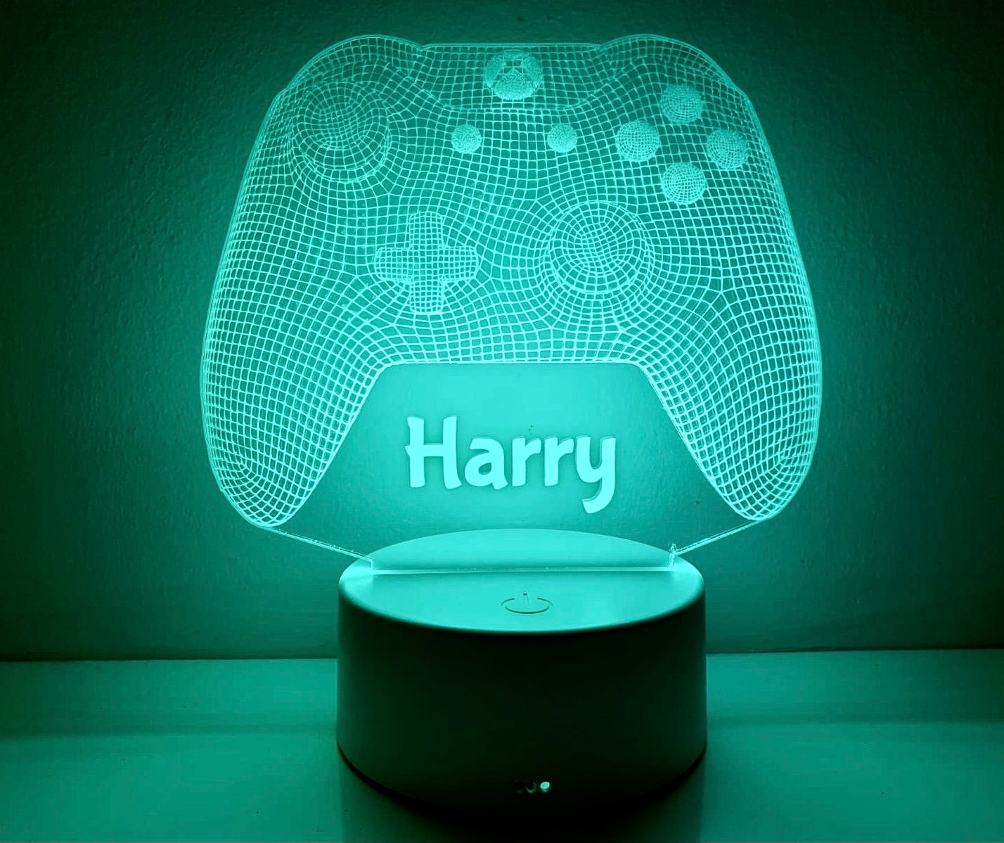 Personalised Led Xbox Controller Gaming Light Illusion Lamp Etsy UK