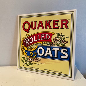 Quaker Rolled Oats Tile trivet