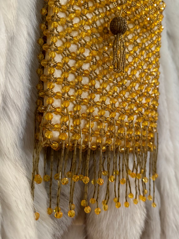 Bijoux Terner - Vintage Amber Beaded Purse - image 2