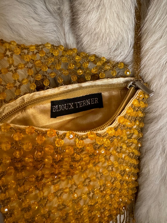 Bijoux Terner - Vintage Amber Beaded Purse - image 5