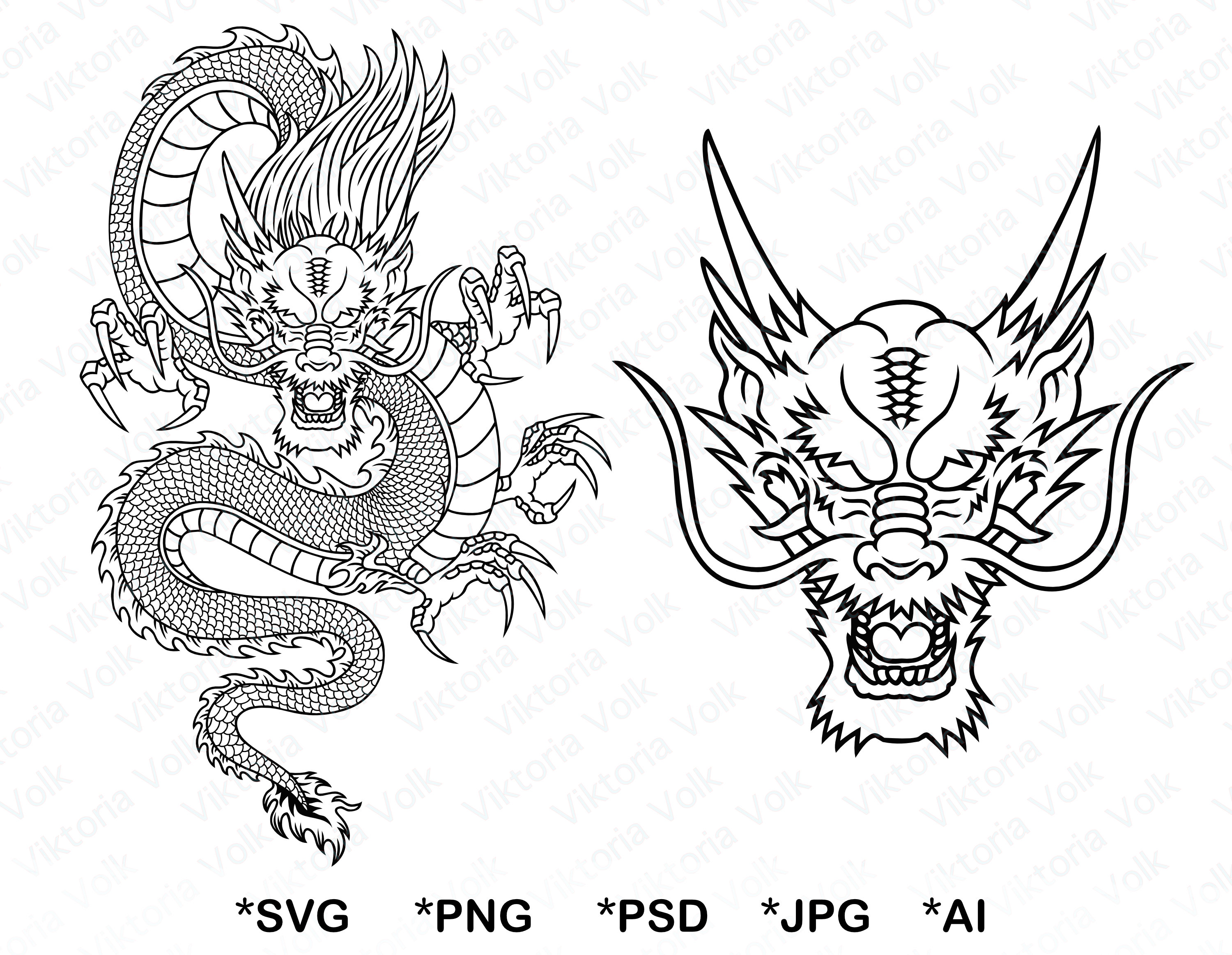 dragon-head-and-tail-template