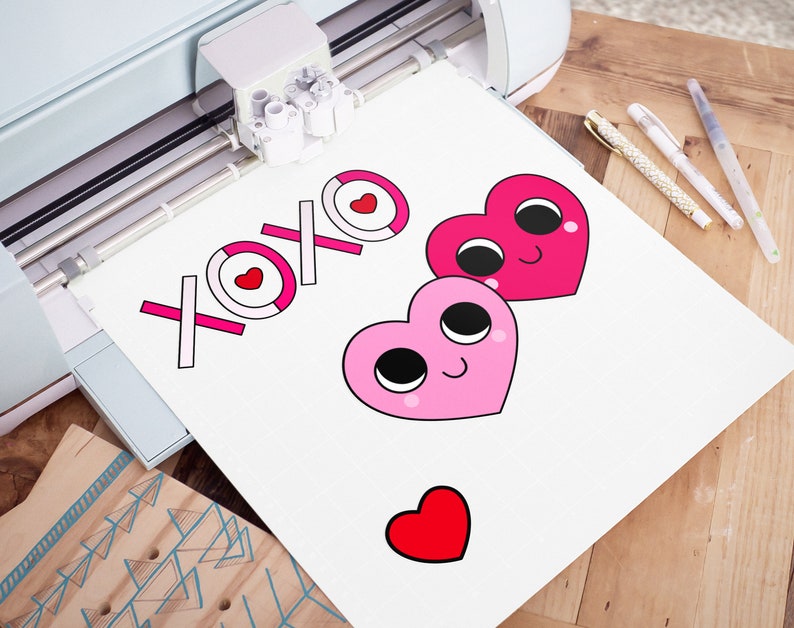 Cute Hearts SVG Cut File Color Bundle png Clipart svg Cricut Color Heart Shapes jpg ai Digital Files psd Love Cut file
