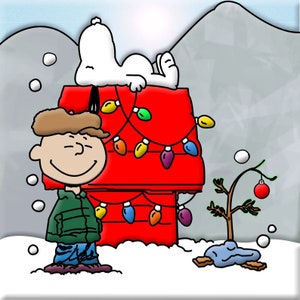 5D DIY My Diamond Art (Snoopy Charlie Brown Weihnachten) Diamant Malerei Set (NEU)