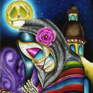 Kit de peinture au diamant 5D DIY My Diamond Art (Day of the Dead II) (NOUVEAU)