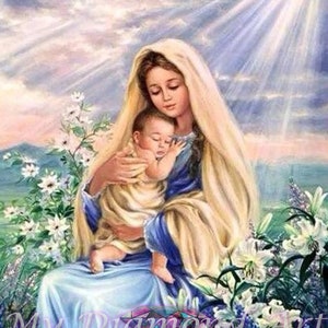 Virgin Mary Religious Icon Diamond Painting Embroidery 