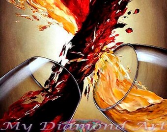 5D DIY My Diamond Art (Love Wine) Diamond Painting Kit (NEW)