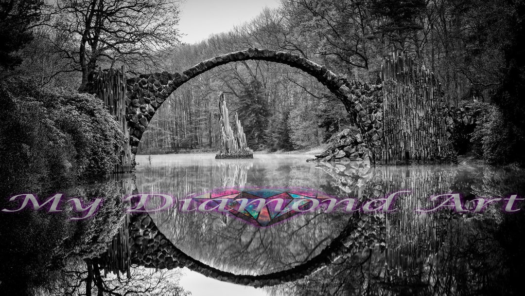 5D DIY My Diamond Art devil's Bridge Diamond Painting Kit NEW - Etsy