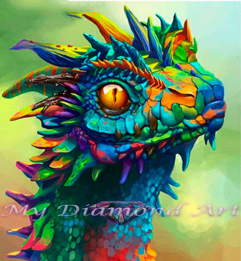 Dragon Baby and Girl Diamond Painting Kit - DIY – Diamond Painting