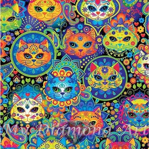 Kit de peinture diamant 5D DIY My Diamond Art (Le jour des chats morts) (NOUVEAU)