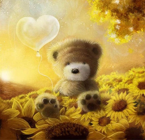 Teddy bear diamond best sale painting