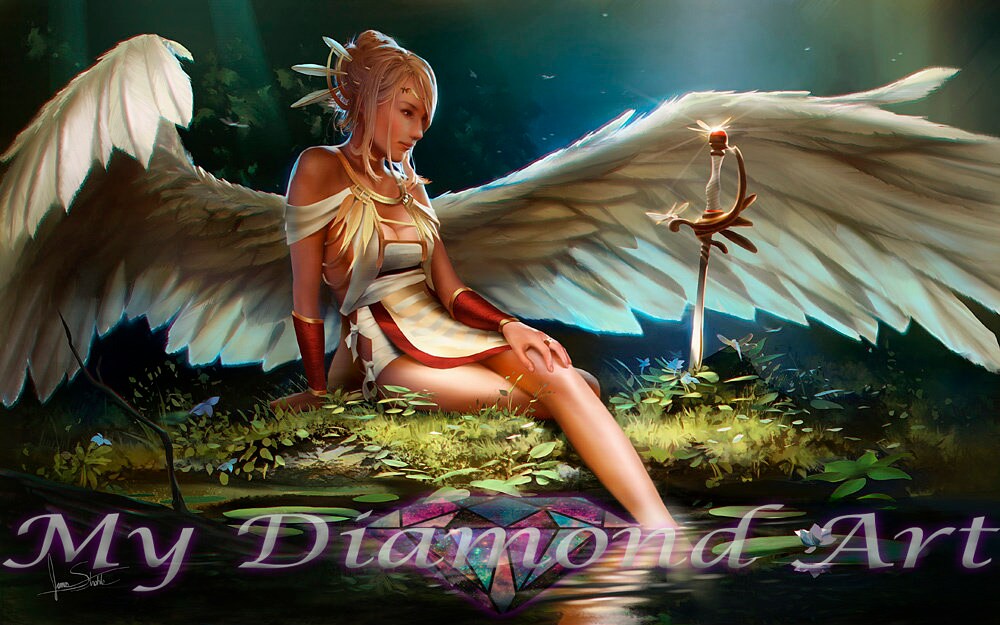  LUSandy DIY 5D Angel Wings Diamond Painting Suncatcher