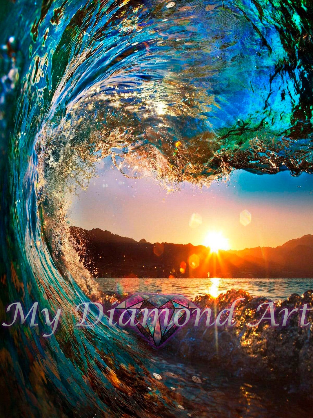 5D DIY My Diamond Art (beach Wave) Diamond Painting Kit (NEW) - Etsy