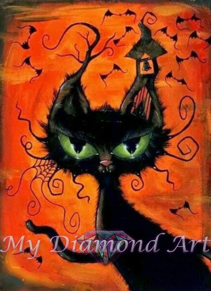 YMQIANYU 5D Cat Diamond Painting Kits - Full Drill Diamond Art