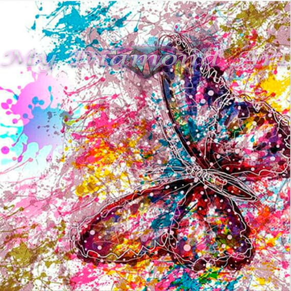 5D DIY My Diamond Art colorful Butterfly Diamond Painting Kit NEW