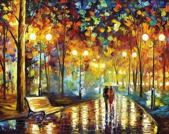 5D DIY My Diamond Art (Walk In The Park) Diamond Painting Kit (NEW)