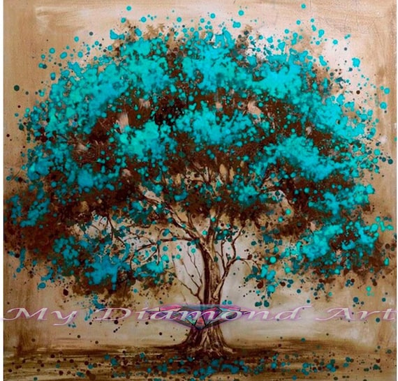 5D Diamond Painting Green Tree Of Life Kit