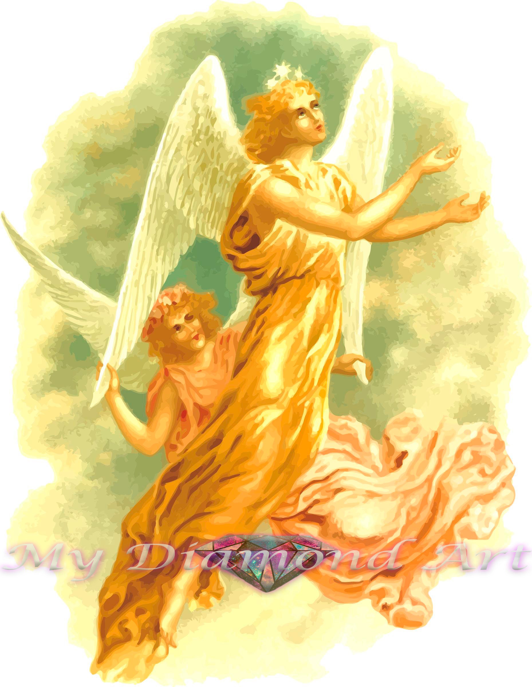 5D DIY My Diamond Art Angels Diamond Painting Kit NEW Etsy