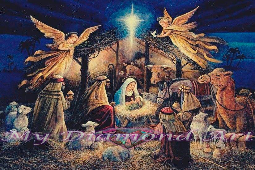 5D DIY My Diamond Art nativity Scene Diamond Painting Kit | Etsy