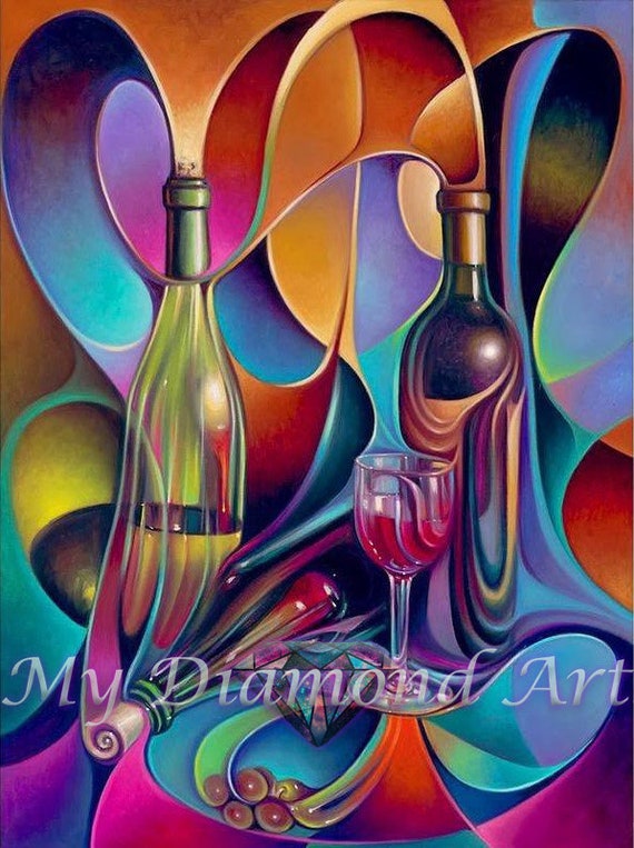 Pintura de diamantes, DIY 5d Diamond Painting Pictures Full Kit