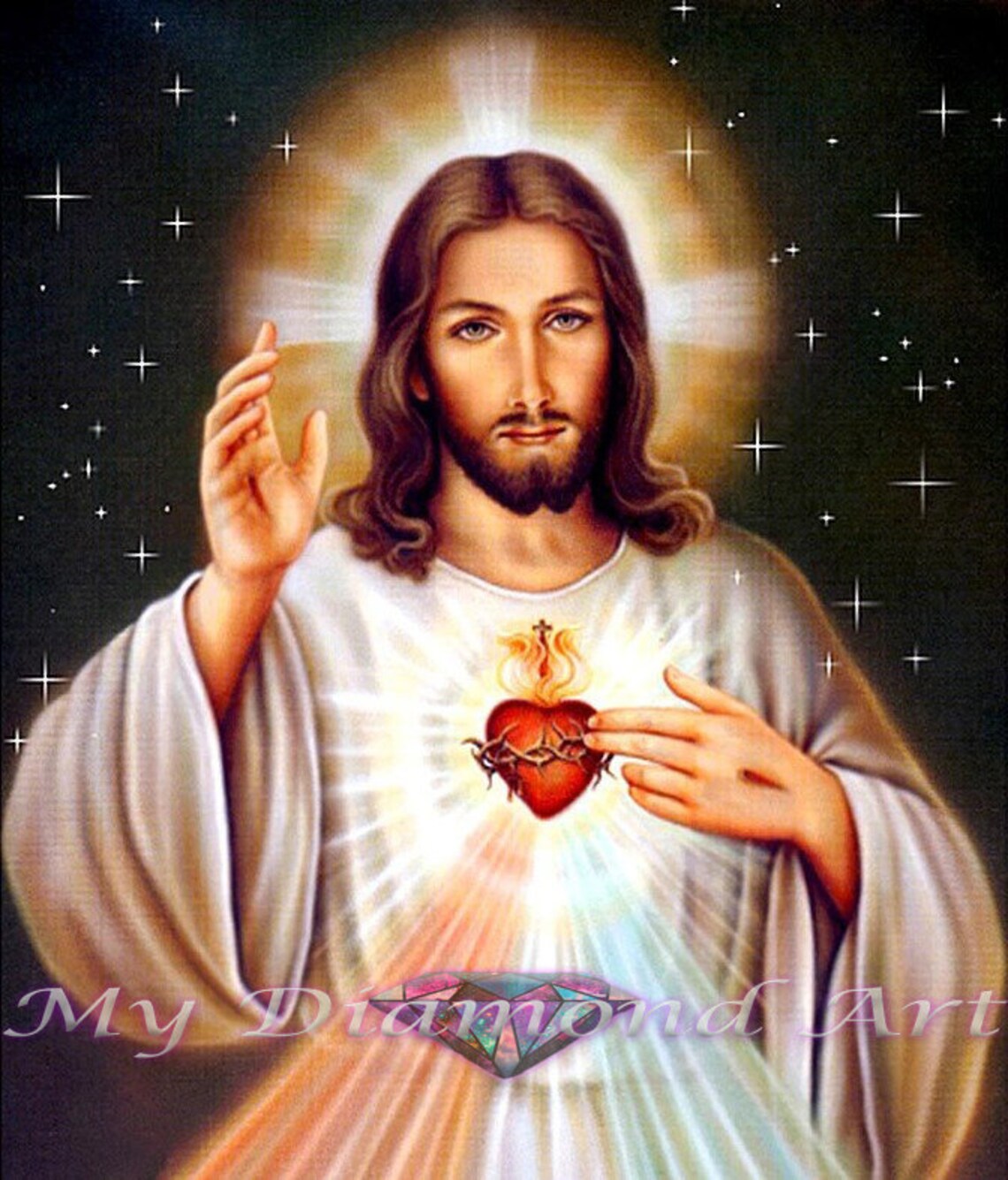 5D DIY My Diamond Art jesus Christ Diamond Painting Kit Etsy