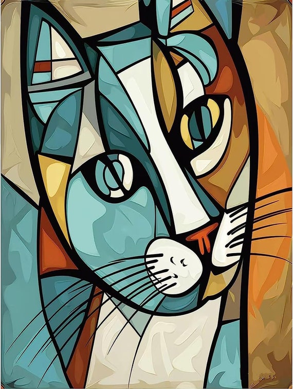 Abstract Cat Diamond Painting Kit